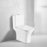 TWO PIECE TOILET 7837P UF SLIM ELETTRA – Két részes perem nélküli monoblokkos WC, SLIM ülőkével - Image 2