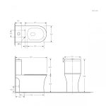 WC Set ICC 7937P NEW – Két részes perem nélküli WC szett - Image 2