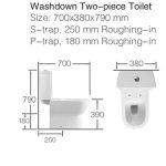 WC Set ICC 7970S UF RIMLESS – Perem nélküli porcelán WC szett Duroplast ülőkével - Image 2