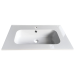 ICC 8043-2 – Fényes fehér porcelán mosdó fürdőszobai bútorhoz