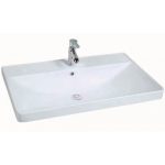 ICC 8048-2NEW – Fényes fehér porcelán mosdó fürdőszobai bútorhoz (81 cm)