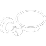 ICA 8359 szappantartó – bronz színű, matt tálkával, falra szerelhető - Image 2