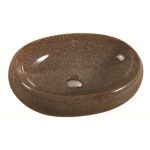Washbasin ICB 854 BROWN – Barna porcelán mosdókagyló pultra