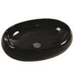 Washbasin ICB 854 B – Fekete porcelán mosdókagyló pultra