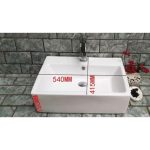 Washbasin ICB 858 – Fehér porcelán mosdókagyló pultra - Image 2