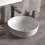 Washbasin ICB 875MW – Matt fehér porcelán mosdókagyló pulttetőre