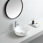 Washbasin ICB 875 SILVER EDGE – Ezüst szegélyes porcelán mosdókagyló pulttetőre