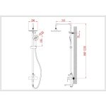 ICF 8850NEW esőztetős zuhanyszett – krómozott, kerek kialakítás - Image 3