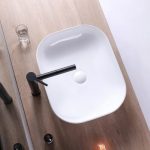 Washbasin ICB 887W – Fényes fehér porcelán mosdókagyló pulttetőre - Image 3