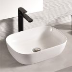 Washbasin ICB 887W – Fényes fehér porcelán mosdókagyló pulttetőre - Image 2