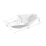 Porcelán mosdókagyló ICC 899 – Fényes fehér, művészi kialakítás - Image 3