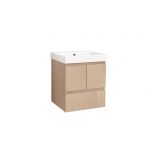 Fürdőszobai PVC szekrény DAVIDE‑50 (9046‑50) + porcelán mosdó 5953W‑51CM