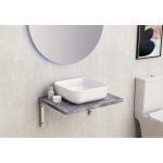 Falra szerelhető PVC fürdőszobai pultlap – ICP 6146-1, PS067 színben