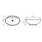 WASHBASIN ICB 807 – Pultra helyezhető porcelán mosdókagyló - Image 2