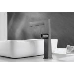 KONI ICF 116223GG Álló mosdócsaptelep – Gun Gray, sárgaréz kivitelben - Image 2