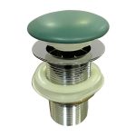 Siphon IC CC76WO DG – Matt sötétzöld porcelán fedeles pop-up leeresztőszelep túlfolyó nélkül