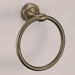 ICA 8360 törölközőgyűrű – bronz színű, falra szerelhető