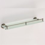 ICA 8391 üvegpolc – bronz színű, matt üveglappal, falra szerelhető