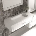 iStone falra szerelhető fürdőszobai bútor mosdóval – ICP 10025 / 38416