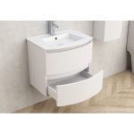 Falra szerelhető fürdőszobaszekrény ICP 8055 – 60 cm + porcelán mosdó (8055-60 NEW)