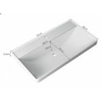 Porcelán mosdókagyló – ICC 9155-2NEW (91 × 48 cm, fényes fehér) - Image 2